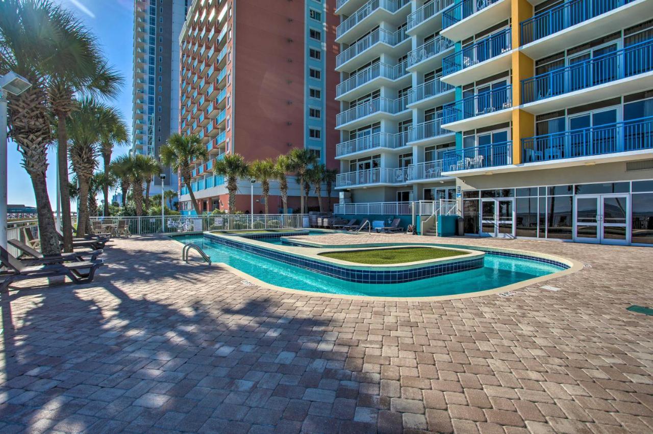Oceanfront Condo With Huge Balcony Walk To Skywheel Myrtle Beach Exterior photo
