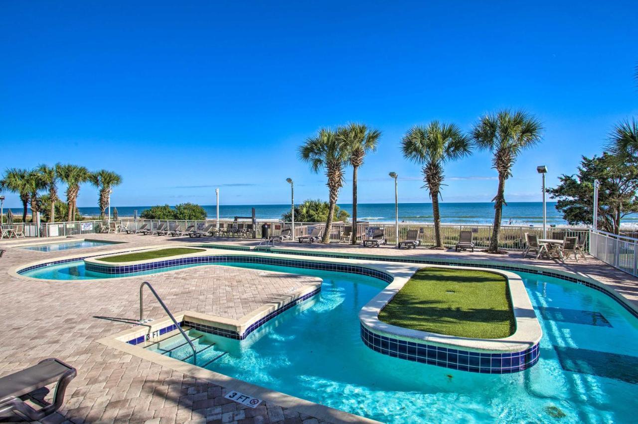 Oceanfront Condo With Huge Balcony Walk To Skywheel Myrtle Beach Exterior photo